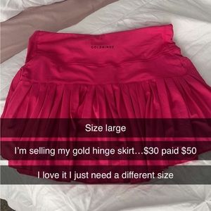 Gold Hinge Hot Pink Skirt